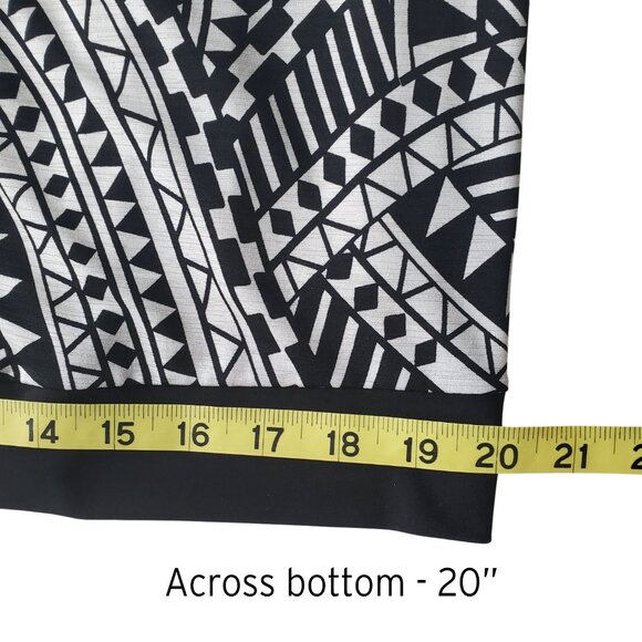 60s Mod Print Retro Nina Ricci Style Sleeveless Dress Black & White Shift Dress - Picture 13 of 14